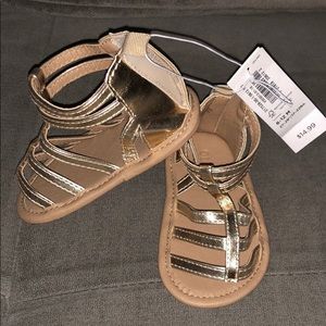Baby gladiator sandals - gold